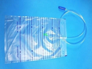 China Medizinischer Produkt-WegwerfUrinbeutel 2000ml mit Schraube, drückend, Querventil fournisseur