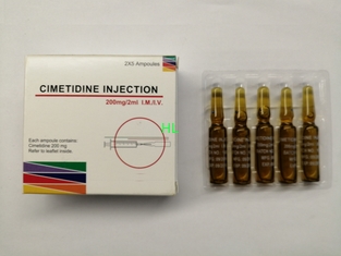China Cimetidine-Einspritzungs-Medizin 200 mg-/2mL-2*5 AMPULES/KASTEN fournisseur