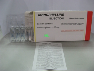 China Aminophylline-Einspritzung 250 Medizin BP/USP des Bronchodilator-mg/10mL fournisseur