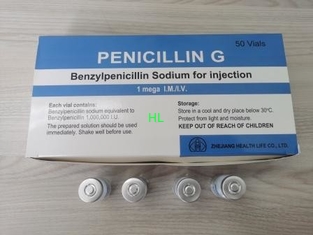 China Benzyl- Penicillin-Natrium für Einspritzung 1 Mega-/5 Mega- antibiotische Drogen fournisseur