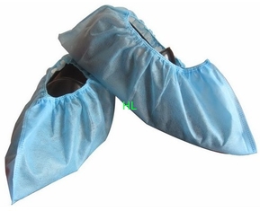 China Wegwerfvliesstoff pp. Textilerzeugnis-gleitsichere Schuh-Abdeckung CPE Shoecover medizinische fournisseur