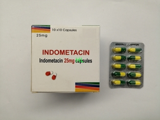 China Indomethacin kapselt 25MG BP/USP-Antirheumatika 10*10's/Kasten ein fournisseur