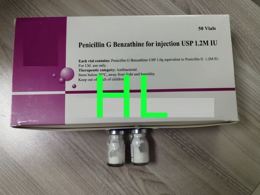 Benzathin Benzylpenicillin zur Injektion 1,2 M2,4 M Antibiotika 50 Flaschen / Kiste